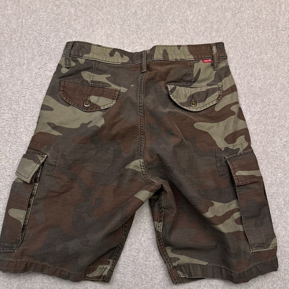 Levi's Carrier‎ Camo Cargo Shorts Men's 30* Woodland Utility Heavyweight Cotton - Picture 9 of 10